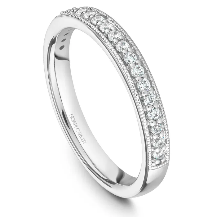 International Diamond Center Noam Carver White Gold Floral Halo Diamond Engagement Ring Setting 048 CTW Rings