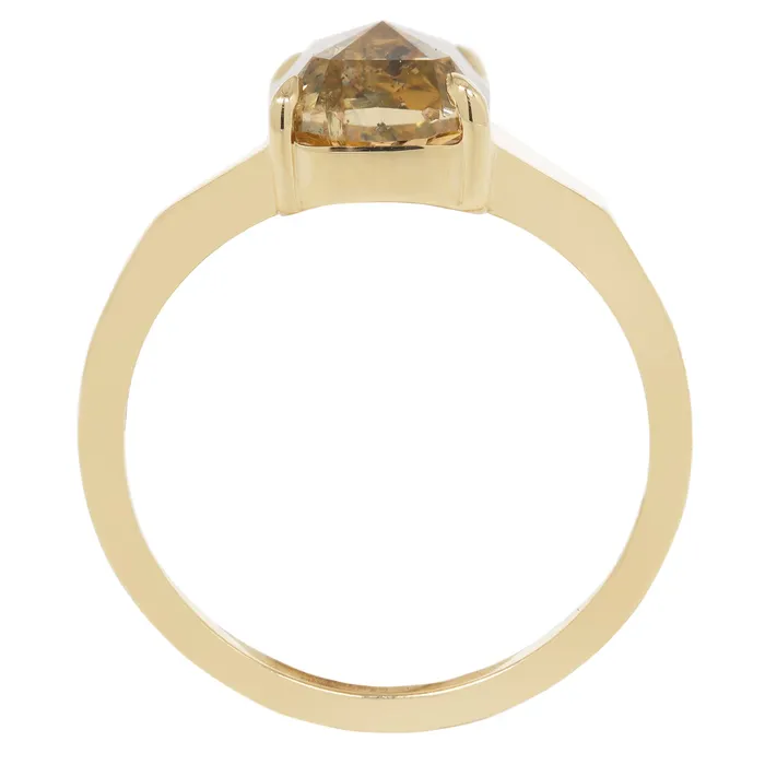 Speckled Champagne Diamond Ring Lauren Wolf Jewelry Rings