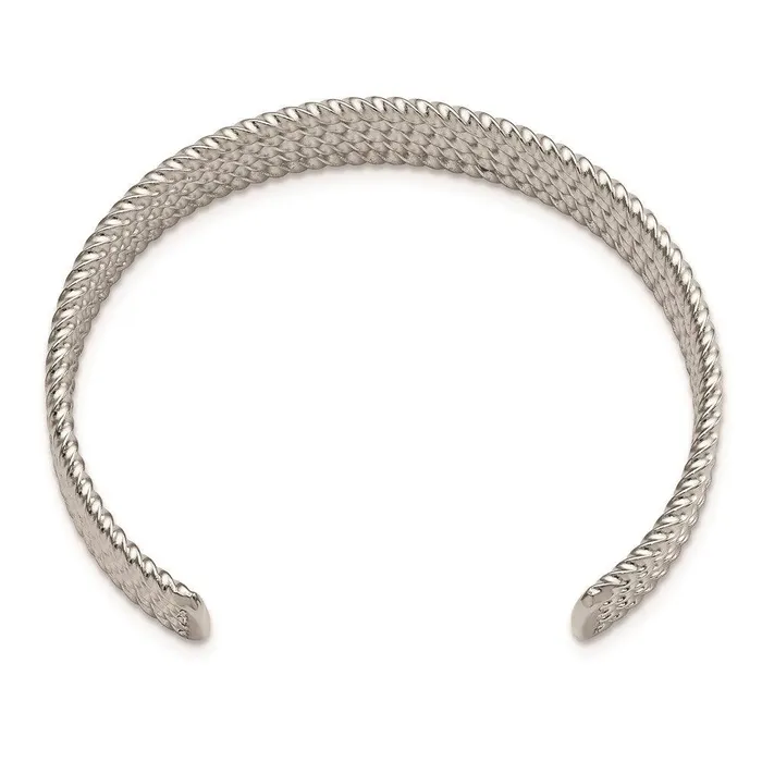 Stainless Steel Textured Cuff Bangle Chisel Bracelets Stainless Steel Textured Cuff Bangle Chisel Bracelets
