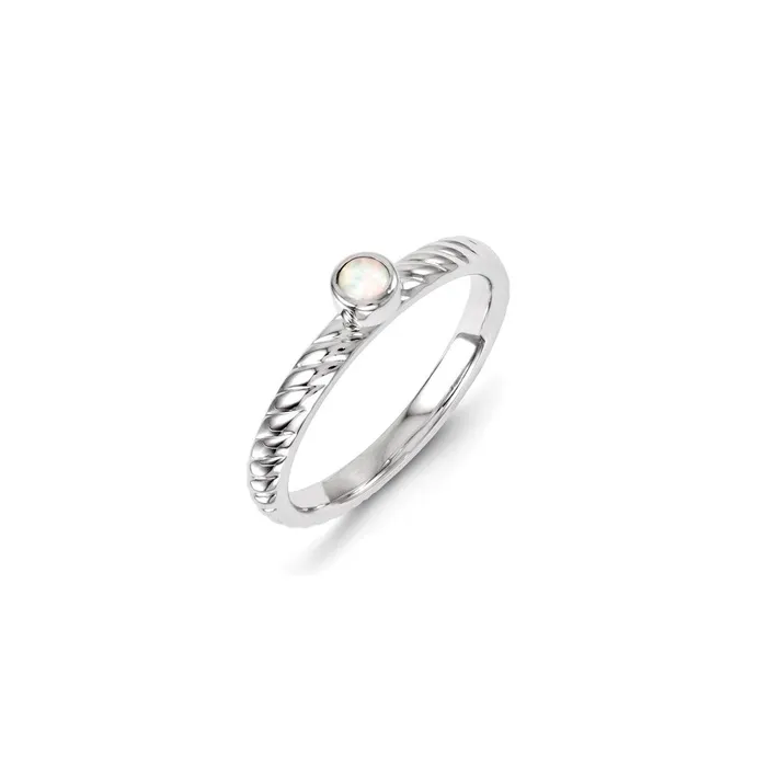 Sterling Silver Stackable Expressions Created Opal Ring QSK1261 Stackable Expressions Rings Sterling Silver Stackable Expressions Created Opal Ring QSK1261 Stackable Expressions Rings