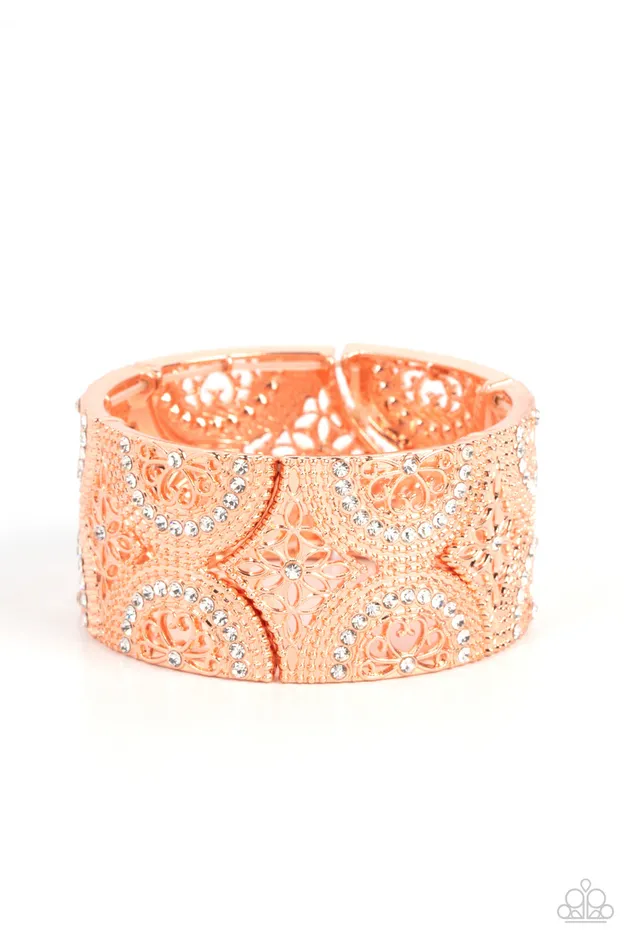 All Eyes On U Jewelry Paparazzi Accessories Bracelets Wheeling and Dealing Copper Paparazzi Bracelet All Eyes On U Jewelry Paparazzi Accessories Bracelets Wheeling and Dealing Copper Paparazzi Bracelet