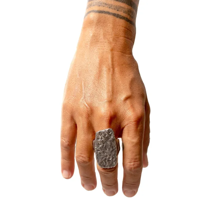 ANCIENT STONE RING 925 STERLING SILVER JewelryLab Rings