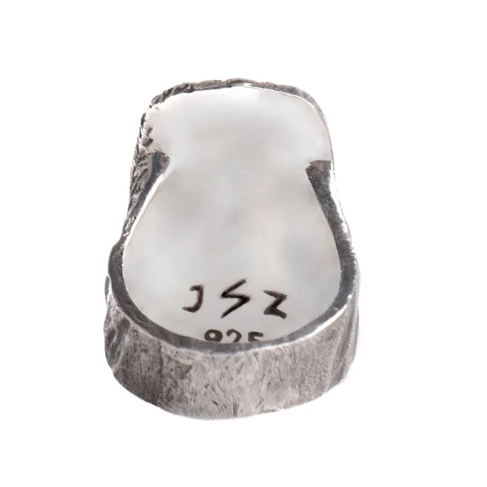 ANCIENT STONE RING 925 STERLING SILVER JewelryLab Rings