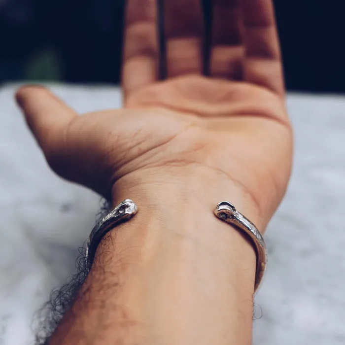 COYOTE BONE BRACELET 925 STERLING SILVER Jess Zabala Jewelry Bracelets