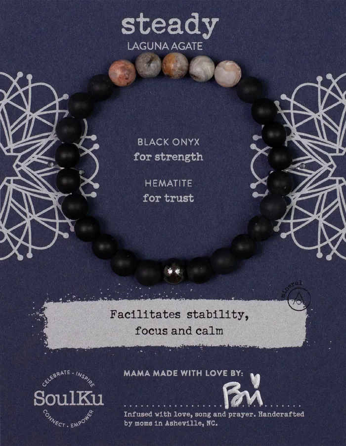 Laguna Agate Mens Bracelet for Steady SoulKu Bracelets