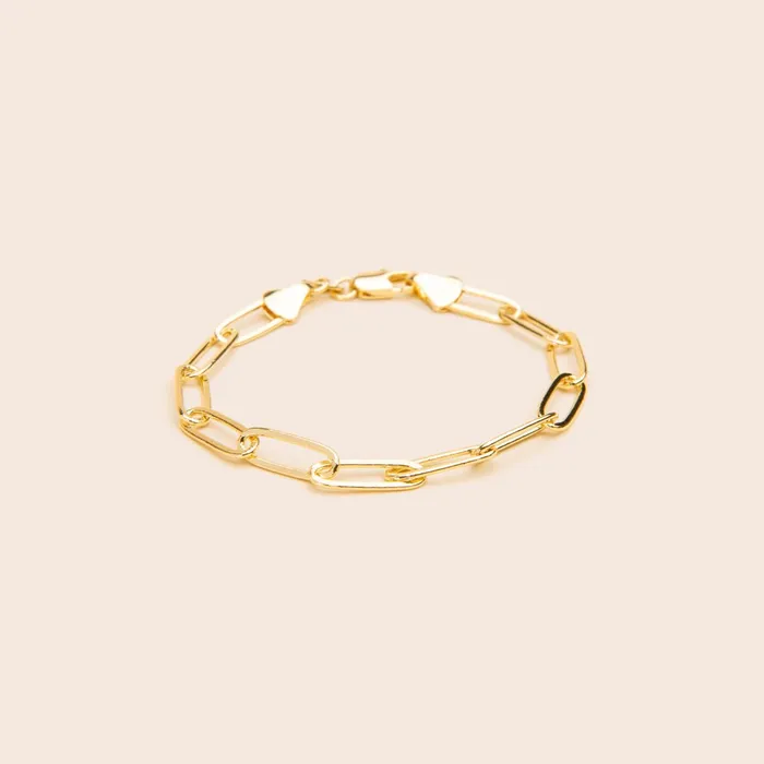 Large Paperclip Chain Bracelet Gemlet Bracelets Large Paperclip Chain Bracelet Gemlet Bracelets