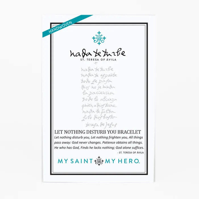 My Saint My Hero Bracelets Nada Te Turbe Bracelet