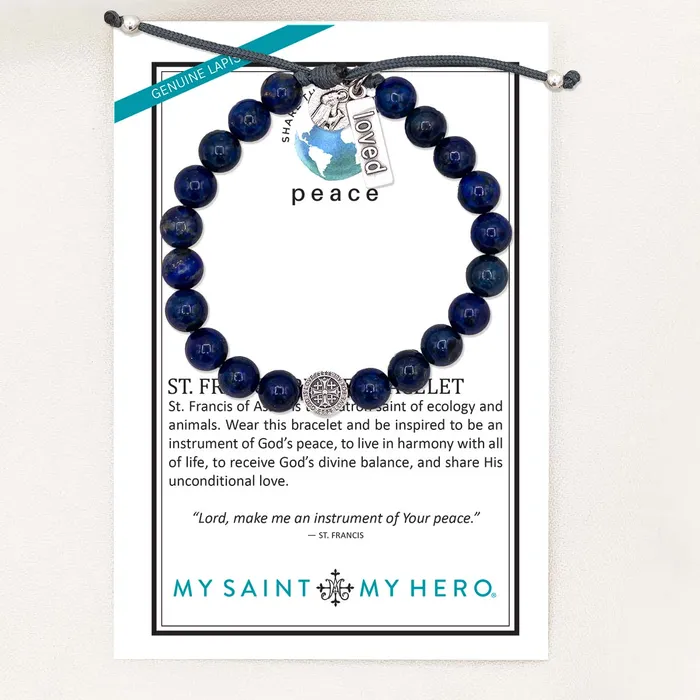 My Saint My Hero Bracelets St Francis Peace Bracelet