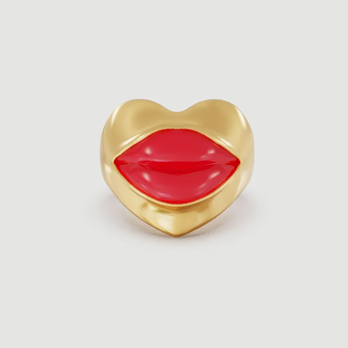 Naimah Rings Love Lips Rouge Ring
