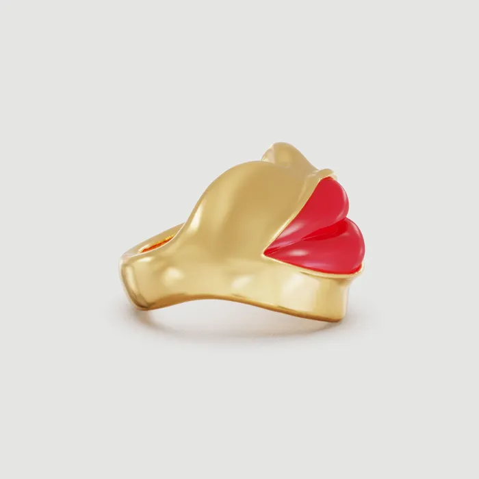 Naimah Rings Love Lips Rouge Ring