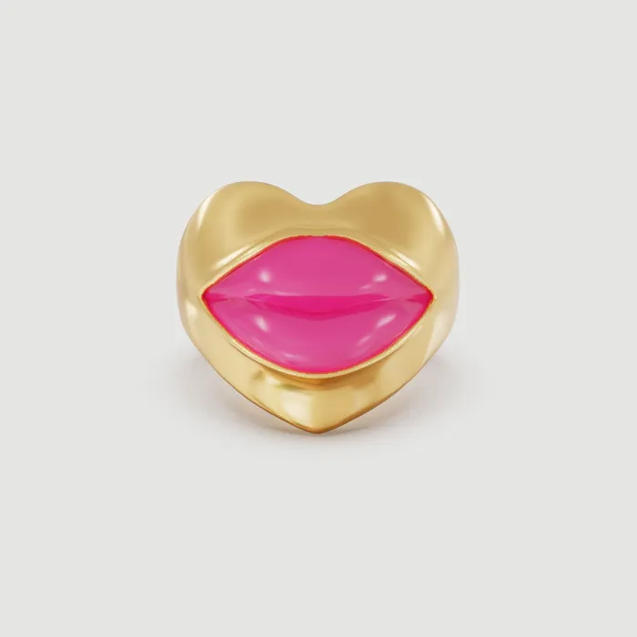 Naimah Rings Love Lips Rouge Ring