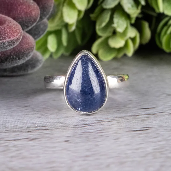 Rings InnerVision Crystals Tanzanite Ring 13x9mm Size 75 Adjustable 925 Silver Rings InnerVision Crystals Tanzanite Ring 13x9mm Size 75 Adjustable 925 Silver