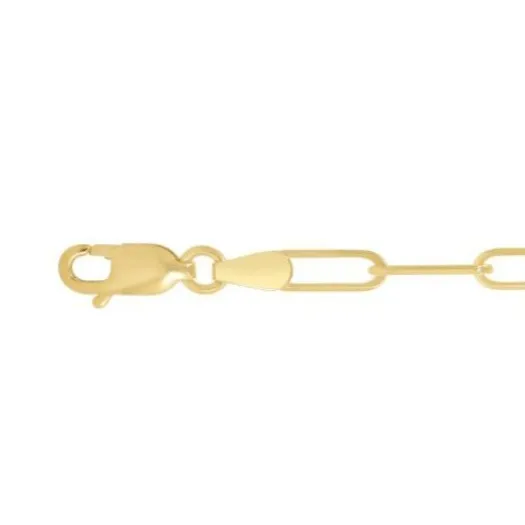 Suetables 10K Gold Large Paperclip Bracelet Bracelets