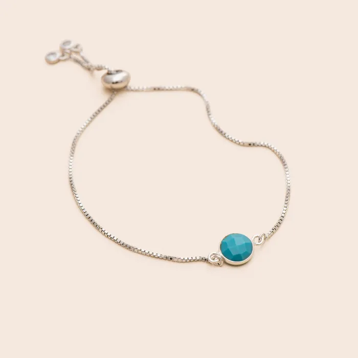 Turquoise Gemstone Adjustable Bracelet Gemlet Bracelets