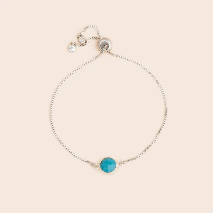 Turquoise Gemstone Adjustable Bracelet Gemlet Bracelets